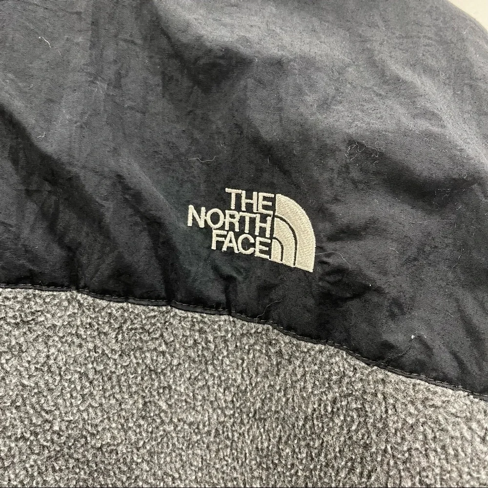 The North Face Vintage Retro Denali Fleece Jacket Grey Black Size Large